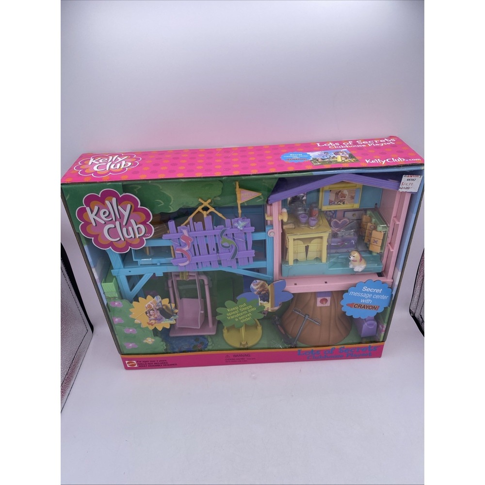 2002 KELLY CLUB LOTS OF SECRETS CLUBHOUSE PLAYSET - 88923 - ORI BOX UNOPENED - Picture 8 of 16